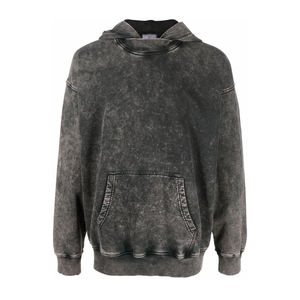 Vente en gros de sweats à capuche personnalisés pour hommes en coton molletonné avec logo brodé, coupe épaules tombantes, pour les marques de streetwear américaines - Product Image 3