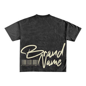 เสื้อยืดพิมพ์ลายสกรีนแบบซันเฟดเอซิดวอชสำหรับผู้ชาย กางเกงขาสั้นลำลอง ชุดเซ็ต 2 ชิ้น สไตล์สตรีทแวร์เนื้อผ้านุ่ม สำหรับฤดูหนาว - Product Image 6