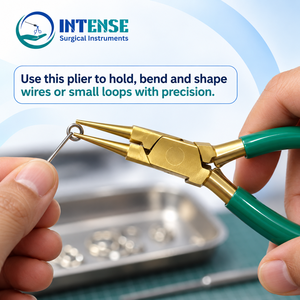 Alicates Profesionales de Punta Redonda para Joyería, Herramienta de Precisión para Doblar Alambre, Hacer Lazos y Abalorios, con Agarre Cómodo - Product Image 3