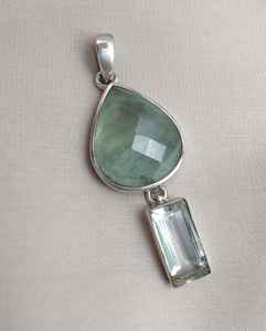 จี้อเมทิสต์เงินแท้ 925 เครื่องประดับพลอยสีม่วงธรรมชาติของขวัญหรูหราสำหรับผู้หญิงการออกแบบทำด้วยมือที่ไม่ซ้ำใคร - Product Image 2