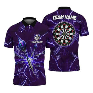 เสื้อดาร์ทพิมพ์ลายพร้อมปกสำหรับผู้ชายและผู้หญิง ราคาขายส่ง - Product Image 4