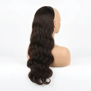 Wholesale Remy Bulk <b>Wavy</b> Human Hair Custom Length Natural Texture Soft Silky Hair for <b>Wigs</b> Extensions and Weaving - Product Image 2