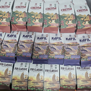 Venta al por mayor de mezcla de café en grano 90% Robusta 10% Arábica, tostado oscuro-medio, aroma romántico, de la marca Cafe Roaster Vietnam - Product Image 5