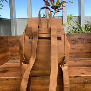 Personnalisé de haute qualité en cuir véritable pleine fleur décontracté cordon étudiant sac à dos grande capacité en cuir de vachette sacs d'école - Product Image 5