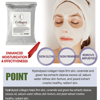Masque en alginate de charbon de bois chaud et froid pour le soin de la peau à domicile, K Beauty, collagène, vitamine, éclaircissant, masque en caoutchouc, peau éclatante, OEM
