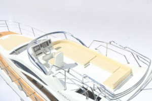 Modelo de Barco de Madera Premium Azimut 40 |   Yate de Lujo con Flybridge al Mejor Precio |   Mejor Barco de Madera Artesanal |   Decoración de Barcos Italianos - Product Image 2