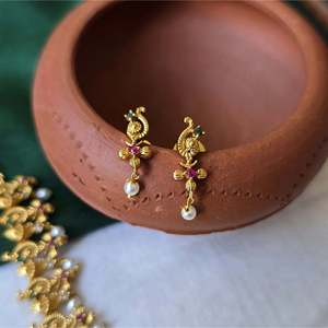 18K Gold Plated Alloy Pearl Designer Regular Necklace Chain for Wedding and Party - Product Image 2