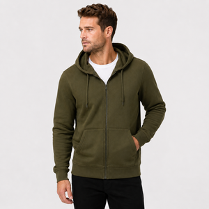 Fashionable Winter <b>Mens</b> Hooded Zipper <b>Top</b> with Premium Soft Fabric Windproof & Breathable Streetwear Style for All Day Comfort - Product Image 1