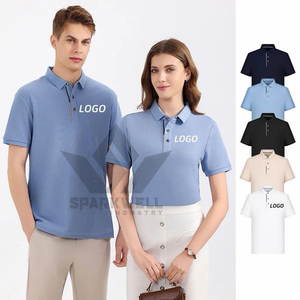 Polo en piqué de coton blanc à manches courtes pour homme, décontracté, respirant, tricoté, design uni, coupe classique - Product Image 2
