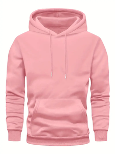 Sweat à capuche unisexe marron vierge pour homme, coupe décontractée, en molleton épais, style streetwear, personnalisable avec logo, vente en gros - Product Image 6