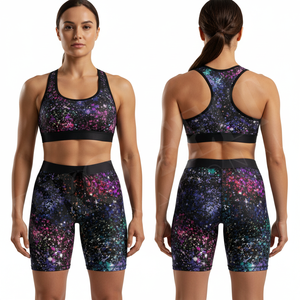 Shorts de sport confortables à design personnalisé, imprimés, extensibles, respirants, pour yoga, course à pied, séchage rapide, vêtements de sport, shorts de gym OEM ODM - Product Image 3