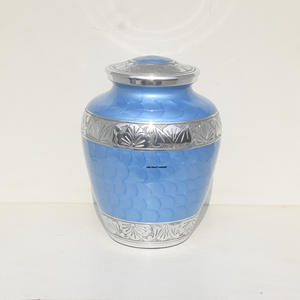 Urna de Cremación de Aluminio Personalizable Estilo Americano en Color Blanco Perla, Recipiente para Cenizas de Adultos, Recuerdo para Funerales, 10 Pulgadas - Product Image 5