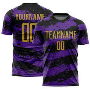 T-shirt de sport personnalisé en sublimation, noir et rose à rayures, maillot d'équipe avec nom et numéro - Product Image 6