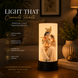 Radha Krishna Divine Glow LED <b>Table</b> <b>Lamp</b> Spiritual Decorative Night Light for Bedroom Meditation Living Room <b>Study</b> Religious - Product Image 4