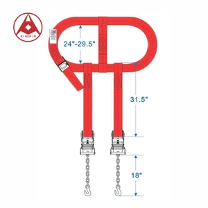Cinghie a Cestello per Ruote per Trasporto <span class=keywords><strong>Auto</strong></span> per Carichi Pesanti con Ganci a Catena e Fissaggio a Cricchetto per Bisarca e Messa in Sicurezza di Rimorchi - Product Image 6