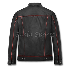 Chaquetas de cuero para hombre personalizadas, lavables, transpirables, totalmente cómodas para uso urbano, las mejores chaquetas de cuero para hombre. - Product Image 2