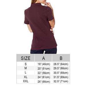 เสื้อโปโลผู้หญิงคุณภาพดีที่สุด แฟชั่นลำลอง ผ้าฝ้าย/โพลีเอสเตอร์ ทรงเรียบ ผ้าถักเจอร์ซีย์ ราคาถูก รับสกรีนโลโก้ - Product Image 5