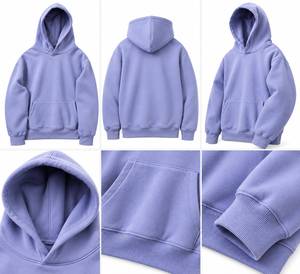 เสื้อฮู้ดผู้ชายปักโลโก้ตามสั่ง ผ้าฝ้ายถักทรงหลวม มีกระเป๋า เหมาะสำหรับฤดูใบไม้ผลิและฤดูใบไม้ร่วง - Product Image 5