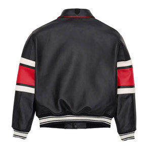 Best Price Avirex Men's Leather <b>Jacket</b> Premium Winter Windproof Waterproof Genuine Leather Plain Dyed Front Customized Color All - Product Image 2