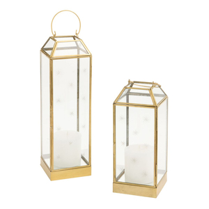 Lanterne décorative de style marocain en métal argenté avec poignée, finition nickel antique, porte-bougie pour mariages et événements - Product Image 3