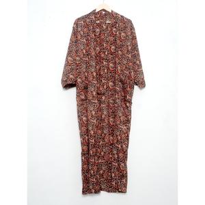 Nouvelle arrivée : Robe kimono en soie faite à la main, imprimé floral, robe de plage longue maxi pour femmes, robe de plage - Product Image 3