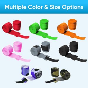 Bandages de boxe respirants orange, pour Sanda, Muay Thai, Taekwondo, avec options multicolores et logo personnalisé. - Product Image 2
