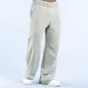 Pantalones Deportivos de Felpa Francesa 100% Algodón, Corte Recto, para Hombre, con Logotipo Personalizado OEM, para Invierno, Talla Grande, de Secado Rápido, para Gimnasio y Jogging - Product Image 2