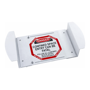 Panneau d'avertissement de danger pour l'entrée dans les espaces confinés, 21x30 pouces, en PVC, pliable, signalisation de sécurité industrielle - Product Image 2