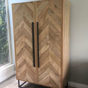 Armario de Madera Maciza de Diseño Moderno en Oferta, Armario Multifuncional para Dormitorio o Sala de Estar de Hotel - Product Image 1