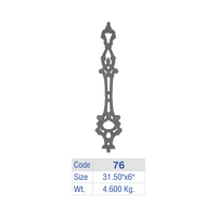 Balustre Géométrique Orné, Garde-corps de Villa de Luxe en Fer, Garde-corps de Balcon Premium, Rampe d'Escalier Moderne Sans Cadre, Résistant à la Rouille, Décoratif