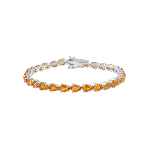 Pulsera de Citrino en Plata de Ley 92.5 KLSB-20350 - Product Image 1