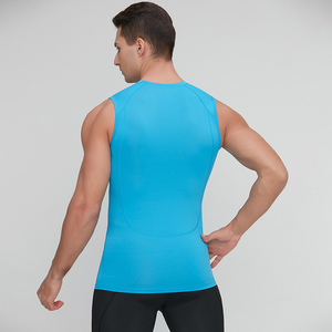 Mens Compression Tank <b>Top</b> Sleeveless Gym Shirt Athletic Workout Fitness Running Sports Base <b>Layer</b> Vest Activewear - Product Image 3