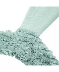 Arredamento lussureggiante per bambini sirena con volant coda di sirena Sherpa | Arredamento lussureggiante - Product Image 3