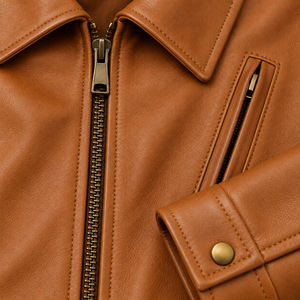STITCH MASTER PRO INDUSTRIES Veste de moto vintage en cuir véritable imperméable à capuche pour homme, hiver, OEM ODM - Product Image 5