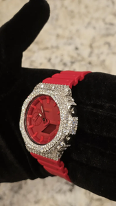 นาฬิกาข้อมือผู้ชายสุดหรู G SHO ควอตซ์ ETA VVS มอยส์ซาไนต์ สไตล์ธุรกิจ ฮิปฮอป ประดับเพชรเม็ดเล็ก ตัวเรือนโลหะ สายหนัง หน้าปัดอนาล็อก ขนาด 40 มม. กันน้ำ 3 บาร์ - Product Image 4