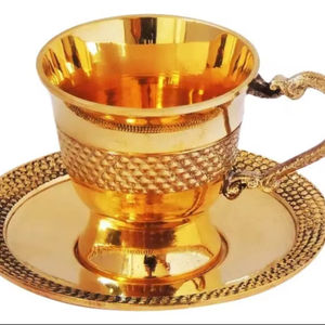 Tazas de Latón en Oferta, Elegantes Tazas de Latón Hechas a Mano, Duraderas y Resistentes, Aptas para Té y Café - Product Image 1