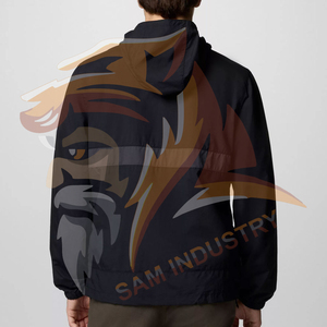 New Arrival Adjustable Wholesale <b>Men</b> Windbreaker Hooded <b>Jacket</b> Hot Selling Wholesale <b>Lightweight</b> Windbreaker <b>Jacket</b> - Product Image 2