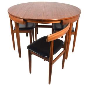 Juego de Comedor Redondo de Madera de Teca - Product Image 1