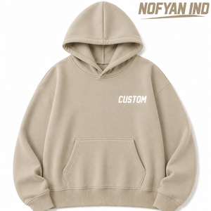 Fabricant de sweats à capuche personnalisés en molleton de coton épais, OEM ODM, marque privée, vente en gros, sweat-shirt à capuche vierge - Product Image 1