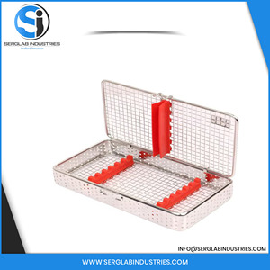 Caja de Almacenamiento Manual para Instrumentos Dentales, Juego de 7 Piezas, Acero Inoxidable, Micro Malla Metálica, Esterilización CE - Product Image 5