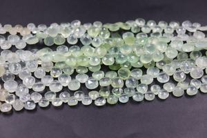 Cuentas de Prehnita 100% Natural, Facetadas en Forma de Corazón, 7.5mm, Hilos de 8 Pulgadas, Piedras Preciosas Naturales para Joyería - Product Image 6