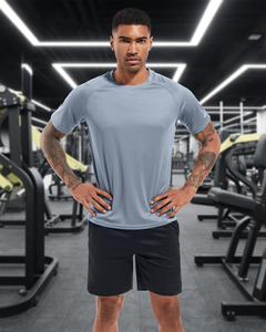 Gym Fitness Compression T-Shirt <b>Men</b> Workout Athletic Quick Dry <b>Stretch</b> Breathable Training Wear Manufacturer 100% polyester - Product Image 1