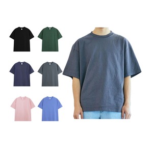 Drop Shoulder Heavyweight Boxy Fit T-shirt Luxury Blank Heavy Cotton Streetwear Boxy Oversized Tshirts <b>Men</b> Custom T Shirt - Product Image 6