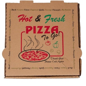 กล่องกระดาษคราฟท์สำหรับบรรจุพิซซ่า |   กล่องใส่อาหารแบบพับได้ ทนทาน เป็นมิตรกับสิ่งแวดล้อม สำหรับร้านอาหาร ใช้ซ้ำได้ - Product Image 1