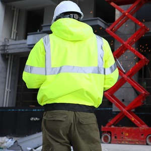 Premium Fabric <b>Workwear</b> <b>Winter</b> Safety Jacket Waterproof Industrial Safety Jacket High Quality Supplier - Product Image 2