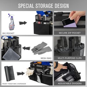Organizador de Cocina con Asas y Correas para Hombro, 4 Divisores Plegables, Gran Capacidad, Bolsa de Poliéster Resistente, Hecho en Vietnam - Product Image 6
