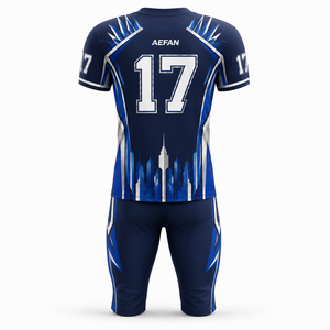 AEFAN Men's American <b>Football</b> Jersey Set <b>Black</b> Red <b>White</b> V-Neck Short Sleeve Moisture Wicking Regular Fit Summer 100% Polyester - Product Image 4
