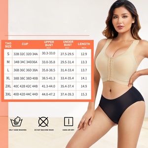 Faja Postoperatoria para Mujer, Corsé Reductor de Cintura, Entrenador de Brazos, Compresión, Botones Frontales, Moldeadora, Tallas Grandes - Product Image 6