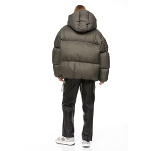 Stylish Women's Hoodie Reversible Waterproof Winter <b>Thin</b> Bubble Faux Fur Trim Down <b>Jacket</b> Wholesale <b>Puffer</b> in Stock - Product Image 4