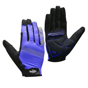 Guantes de Ciclismo Negros con Dedos Completos, Transpirables, Antideslizantes, con Gel en la Palma, para Ciclismo y Deportes al Aire Libre - Product Image 3